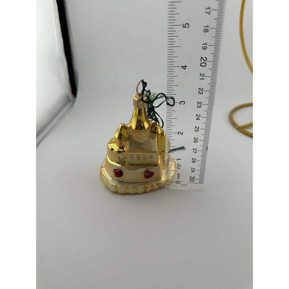 Christopher Radko "Castles in the Sand" Hand Blown Glass Ornament 1999 3.5" - Picture 7 of 9